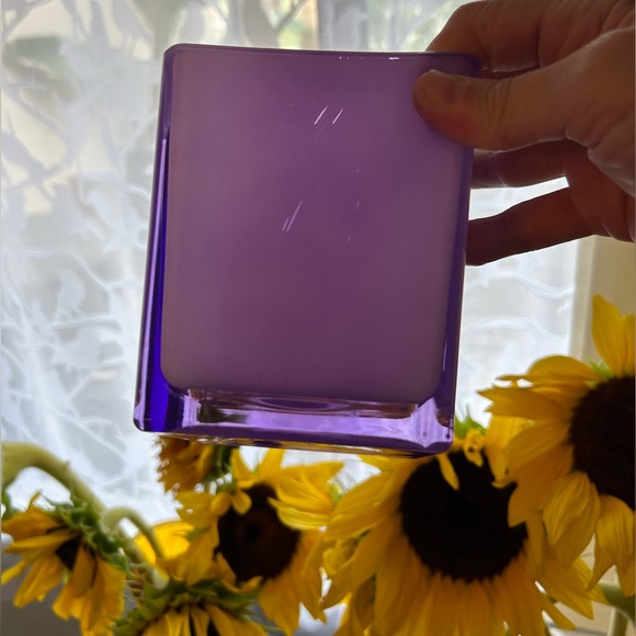 Teleflora square purple/Lavender vase and/or planter. 4.75” - Picture 4 of 16